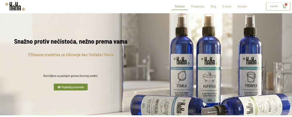 NanaCisto — E-commerce Webshop